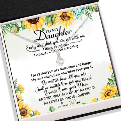 Daughter Necklace, My Daughter, Always Be My Child Necklace Card “ Alluring Beauty Necklace “ Jewelry For Daughter Gifts Dughter's Day Rakva