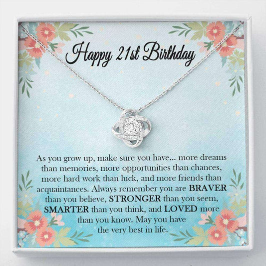 Daughter Necklace, Necklace, 21St Birthday Necklace For Her, 21 Birthday Necklace, Happy 21St Birthday, Jewelry Gift For Her, Birthday Necklace Idea Dughter's Day Rakva