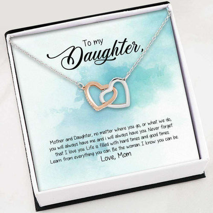 Daughter Necklace, Necklace For Women Girl “ Daughter Gift From Mom “ Mother Daughter Gift Dughter's Day Rakva