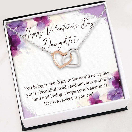 Daughter Necklace, Necklace For Women Girl “ Daughter Gift “ Valentine’S Daughter Necklace With Gift Box Dughter's Day Rakva