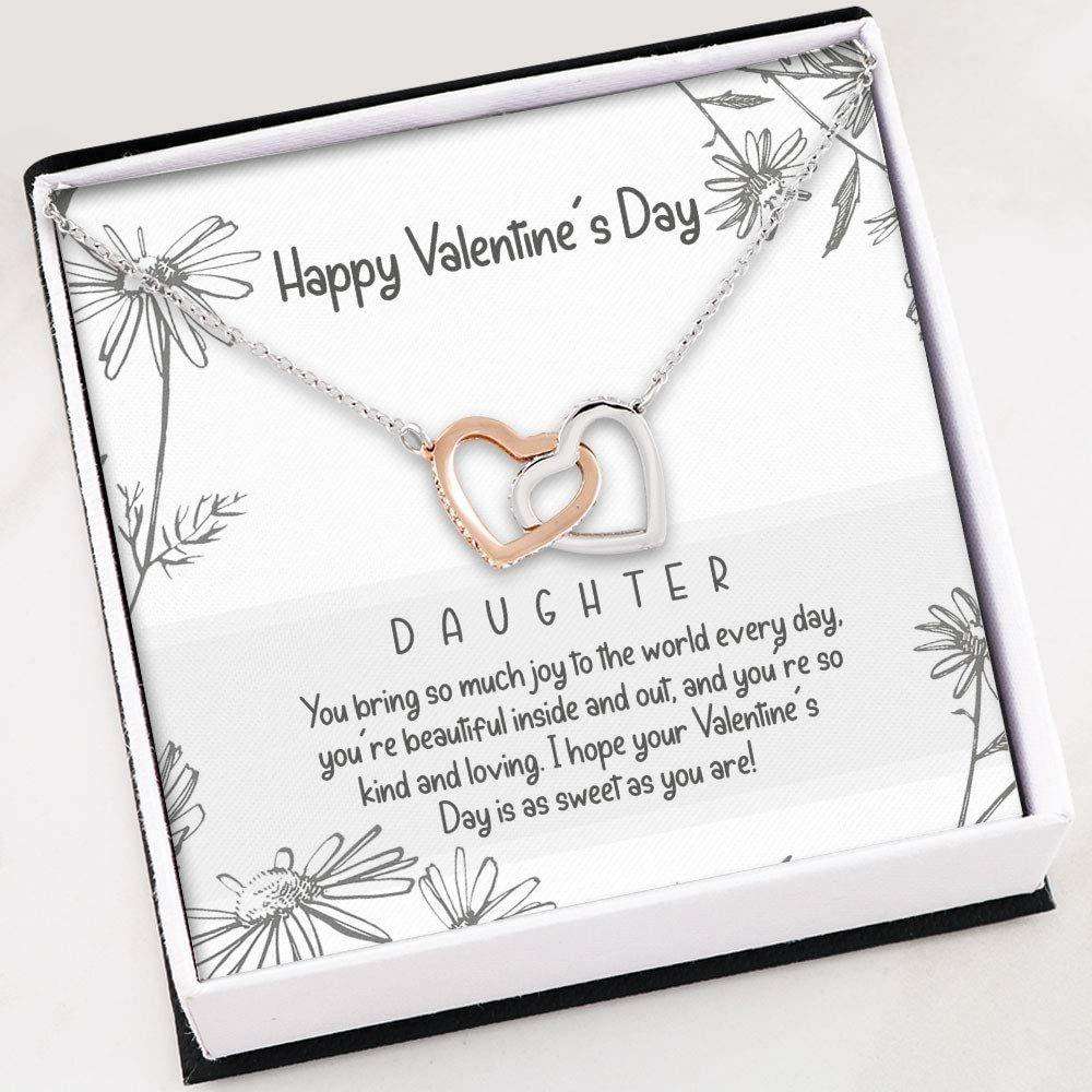 Daughter Necklace, Necklace For Women Girl “ Daughter Gift “ Valentine’S Day Gift For Daughter With Gift Box Dughter's Day Rakva