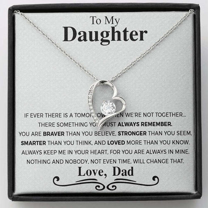 Daughter Necklace, Necklace Gift For Daughter From Dad, Daughter Father Necklace Gift From Dad Dughter's Day Rakva