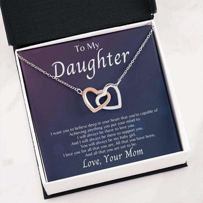 Daughter Necklace, Necklace Gift For Daughter From Mom “ Always Be My Baby Girl Dughter's Day Rakva