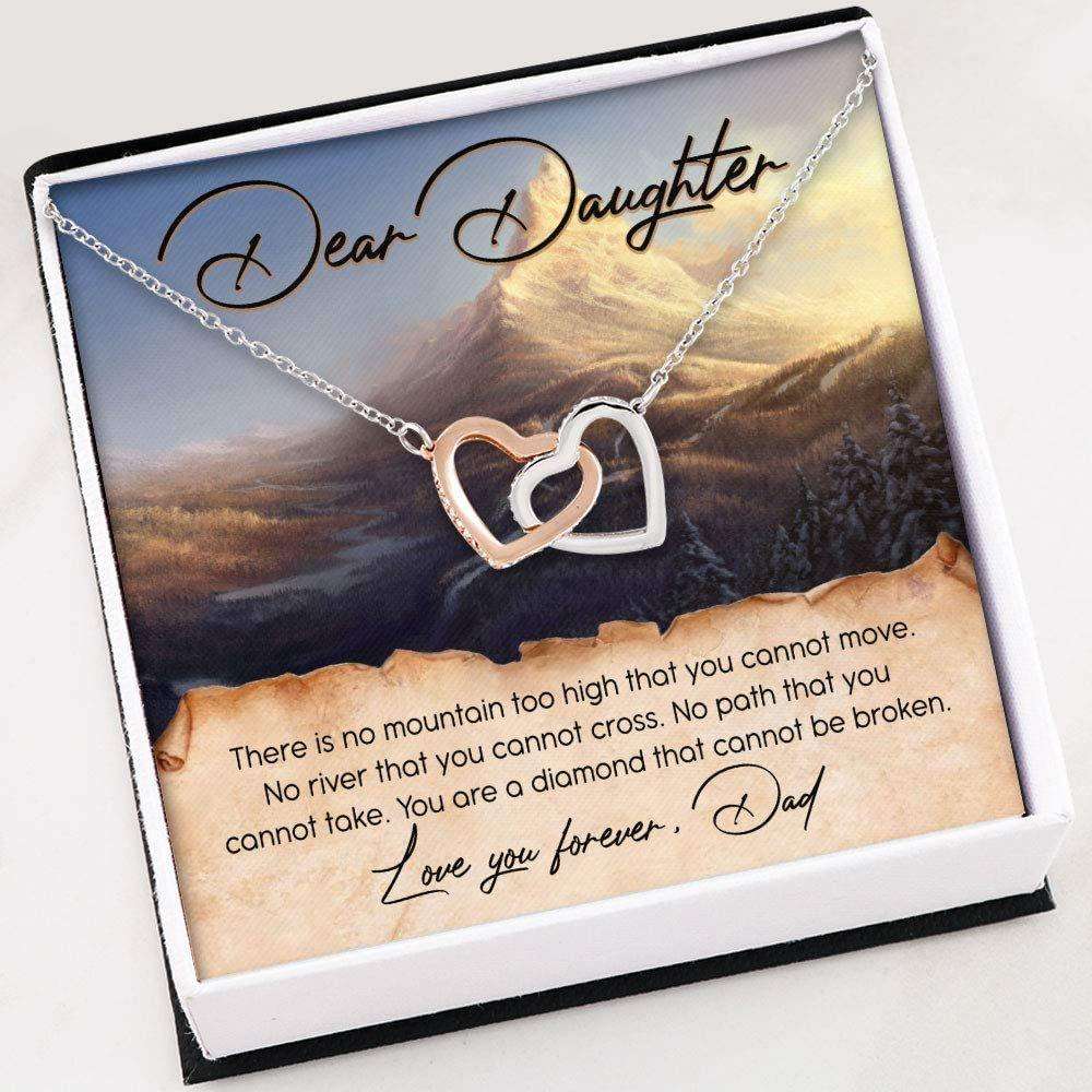 Daughter Necklace “ Necklace Gift For Daughter “ Necklace With Gift Box For Birthday Christmas Dughter's Day Rakva