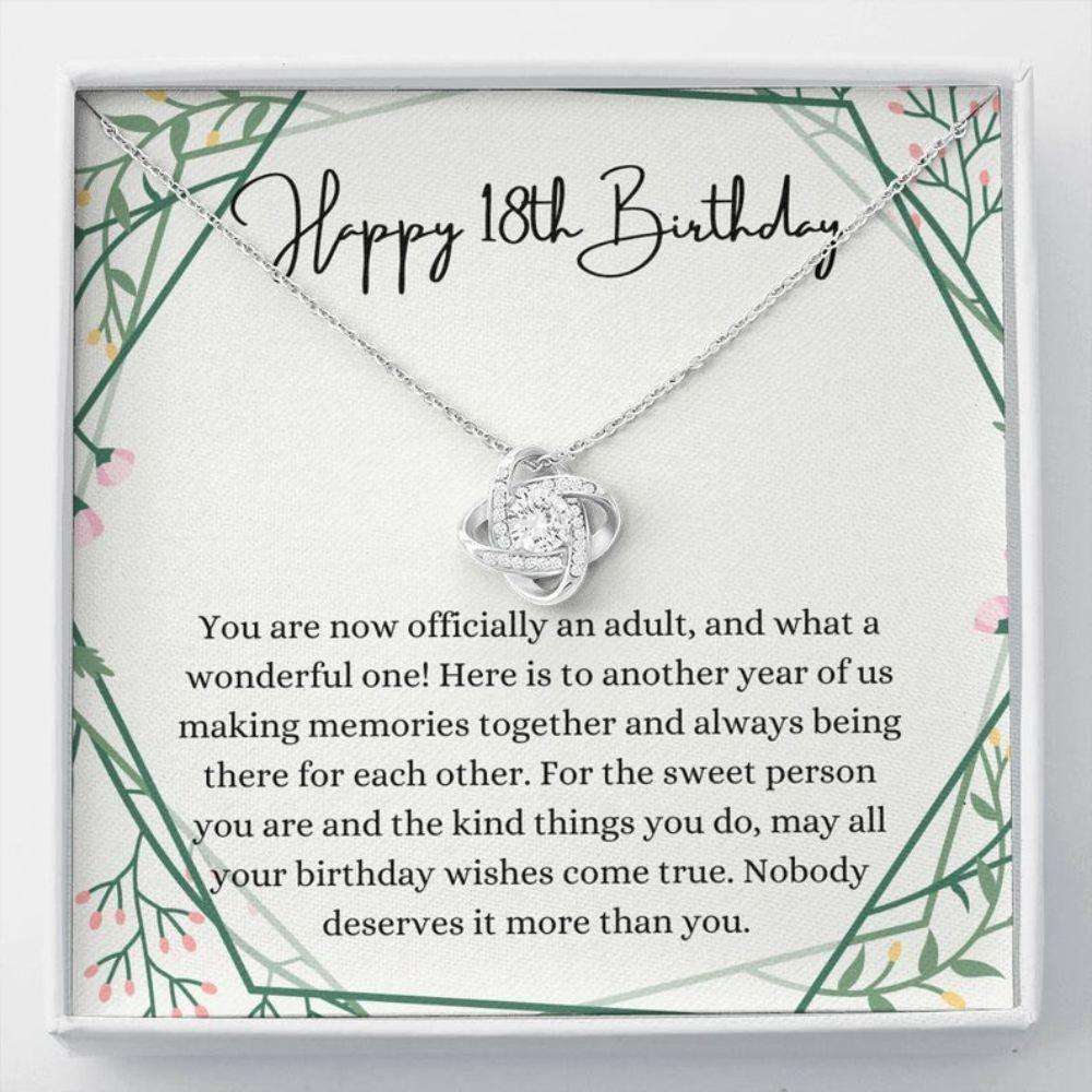 Daughter Necklace, Niece Necklace, 18Th Birthday Necklace, 18Th Birthday Gift For Her, Eighteenths Birthday Gift Dughter's Day Rakva