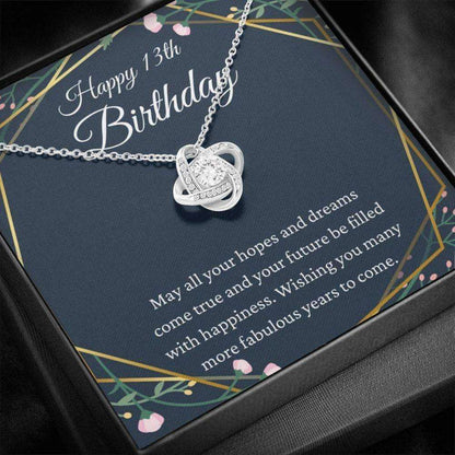 Daughter Necklace, Niece Necklace, Happy 13Th Birthday Necklace Gifts For Girls, For 13 Year Old Girl Dughter's Day Rakva