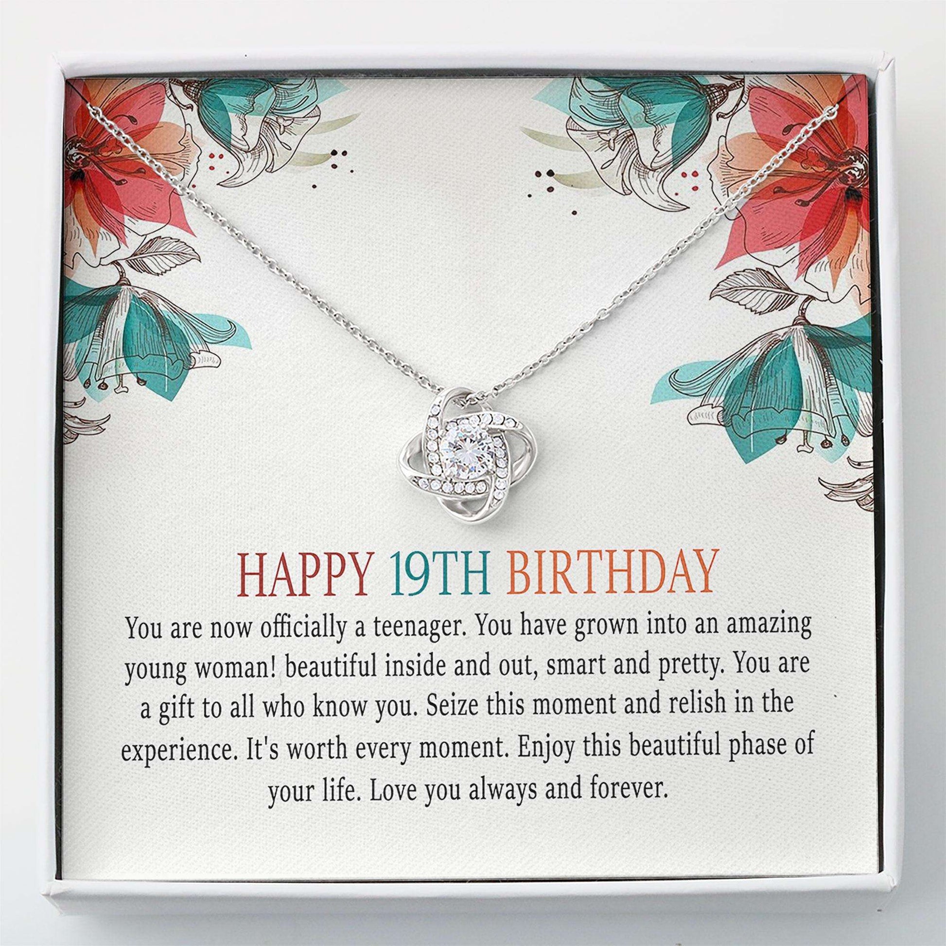 Daughter Necklace, Nineteen Birthday Necklace Custom Name “ 19Th Birthday Gift Girl Necklace For Birthday “ Lk Dughter's Day Rakva