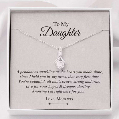 Daughter Necklace, Personalized Necklace Daughter Gift, Gift For Daughter Birthday Christmas Custom Name Dughter's Day Rakva