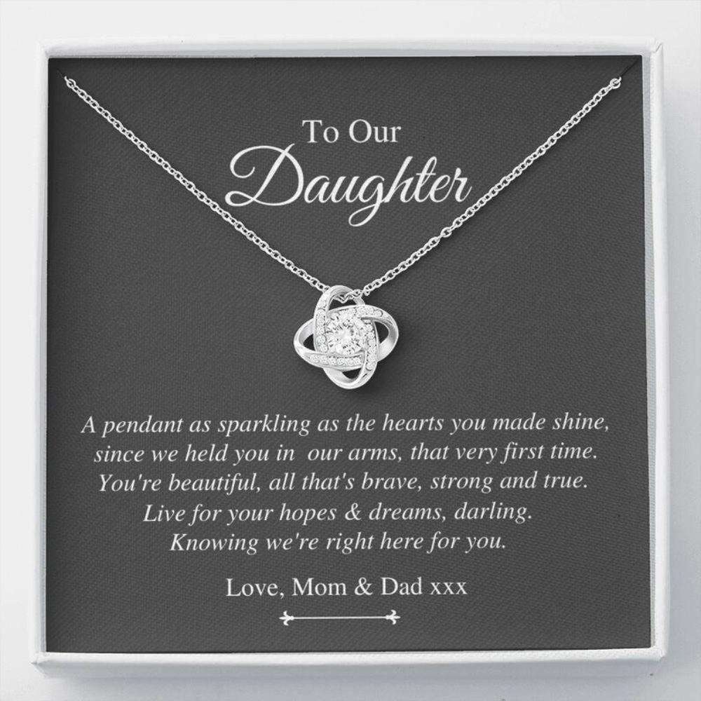 Daughter Necklace, Personalized Necklace Daughter Gift, Gift For Daughter Birthday Christmas Custom Name Dughter's Day Rakva