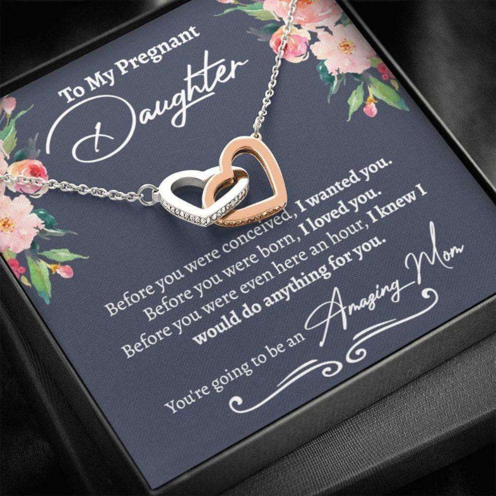 Daughter Necklace, Pregnancy Gift For Daughter “ Baby Shower Gift To Daughter Necklace Gifts For Daughter Rakva