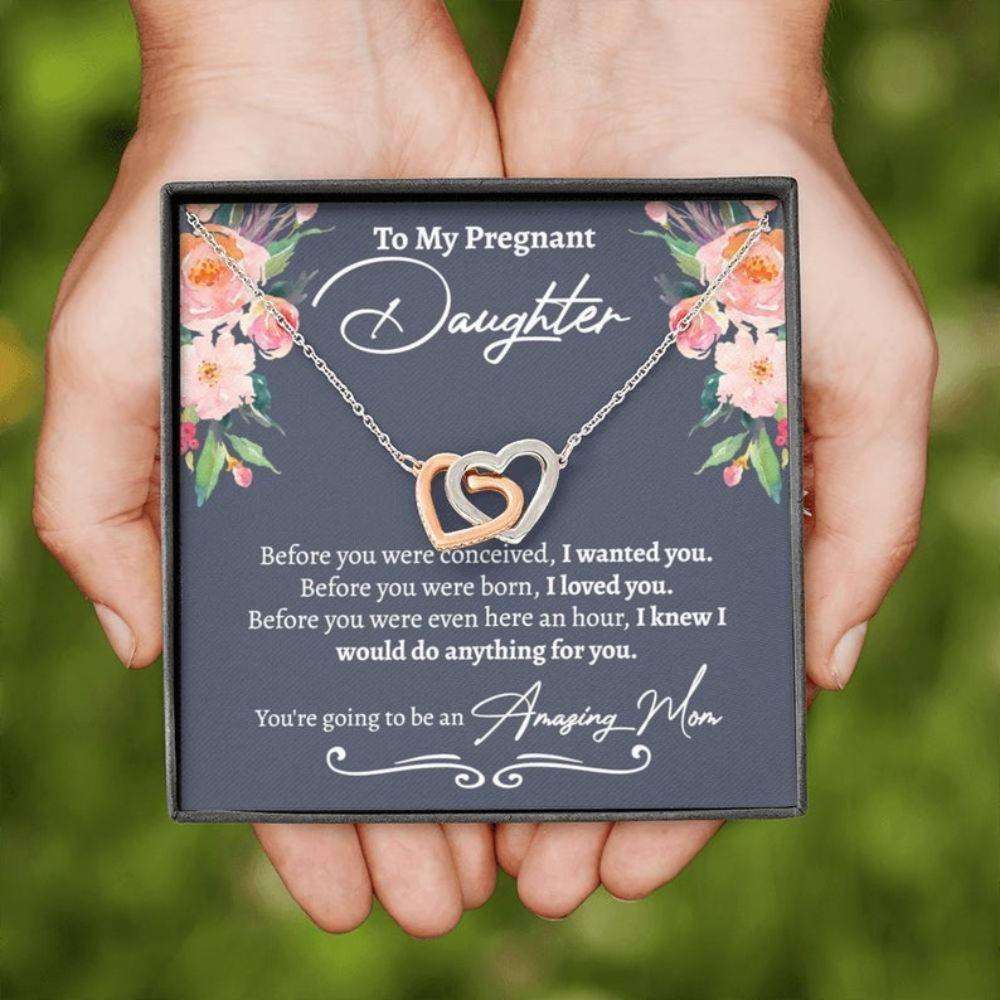 Daughter Necklace, Pregnancy Gift For Daughter, Gift For Daughter Having Her First Baby, From Mother To Daughter, Pregnant Daughter Necklace Dughter's Day Rakva