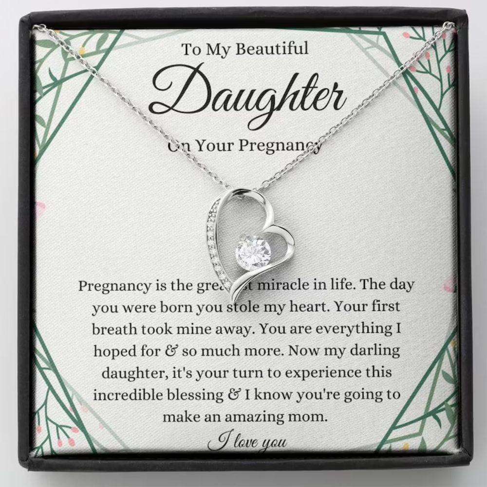 Daughter Necklace, Pregnant Daughter Gift Necklace, Gift For Mom To Be, Expecting Mom, Gift From Mom Gifts For Daughter Rakva