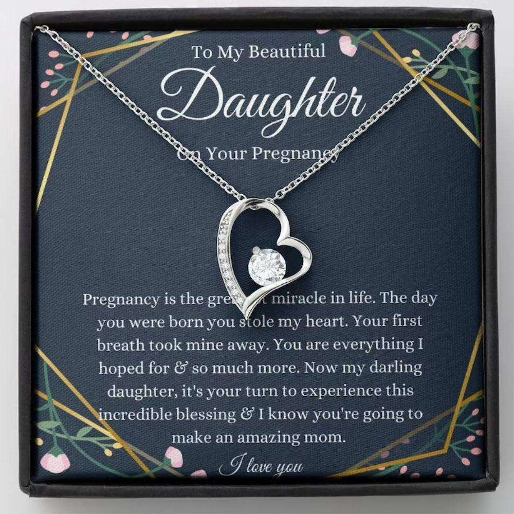 Daughter Necklace, Pregnant Daughter Gift Necklace, Gift For Mom To Be, Expecting Mom, Gift From Mom Gifts For Daughter Rakva