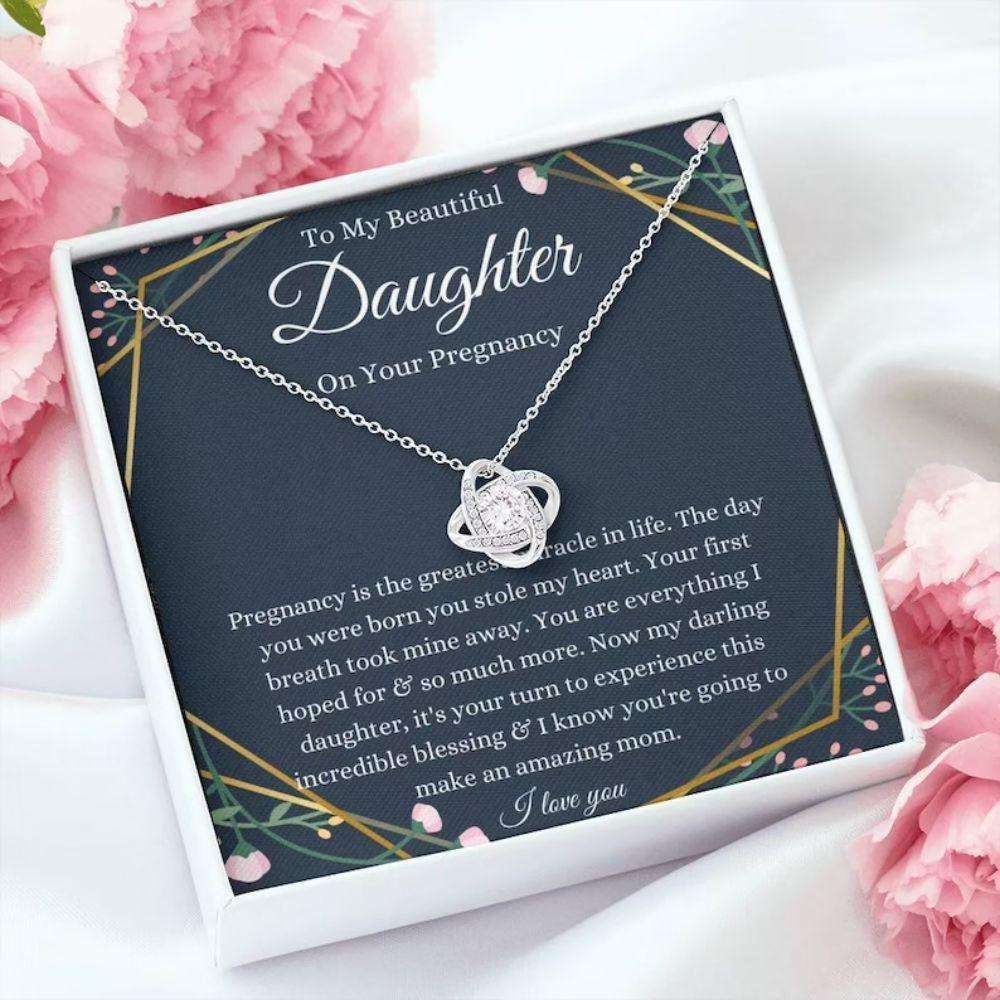 Daughter Necklace, Pregnant Daughter Gift Necklace, Gift For Mom To Be, Expecting Mom, Gift From Mom Gifts For Daughter Rakva