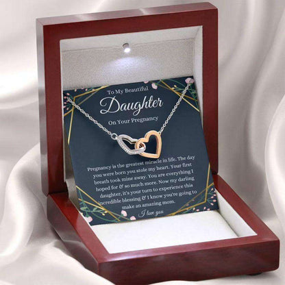 Daughter Necklace, Pregnant Daughter Gift Necklace, Gift For Mom To Be, Expecting Mom, Gift From Mom Gifts For Daughter Rakva