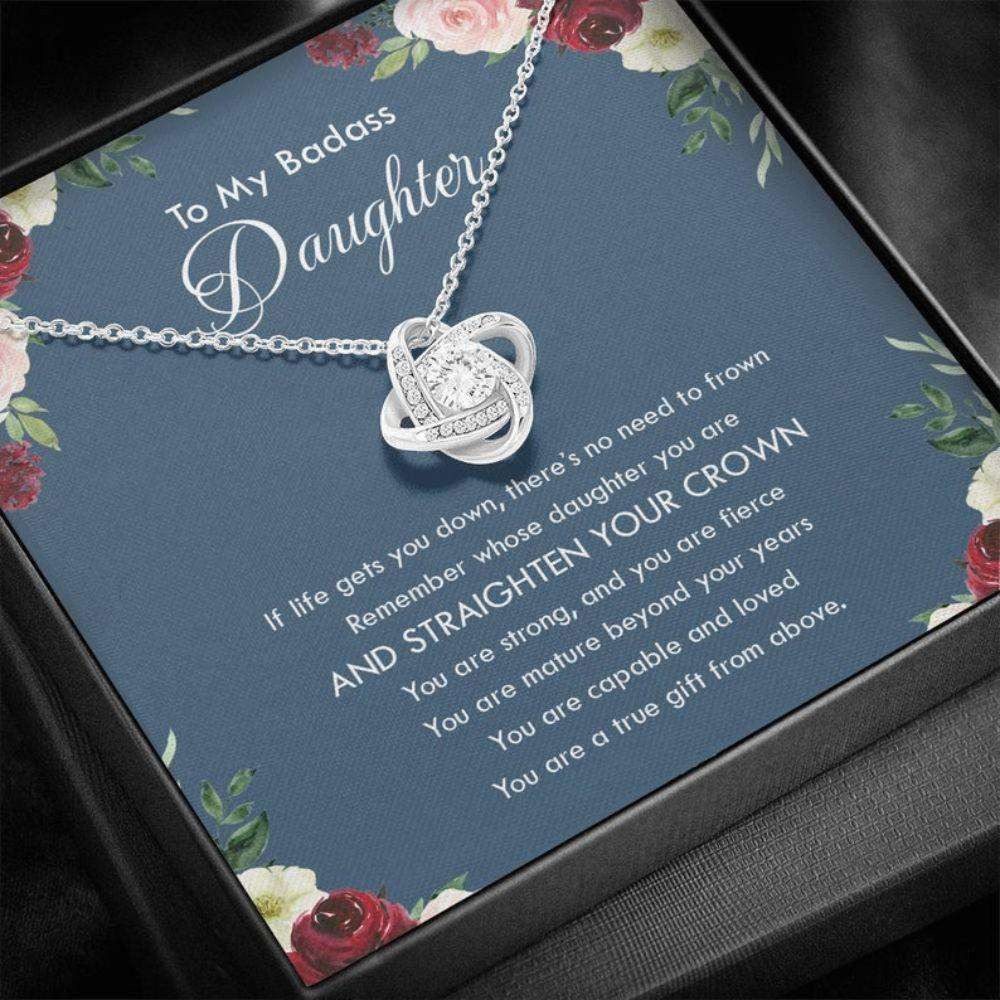 Daughter Necklace, Remember Whose Daughter You Are Meaningful Message Card Necklace Gift For Her Dughter's Day Rakva