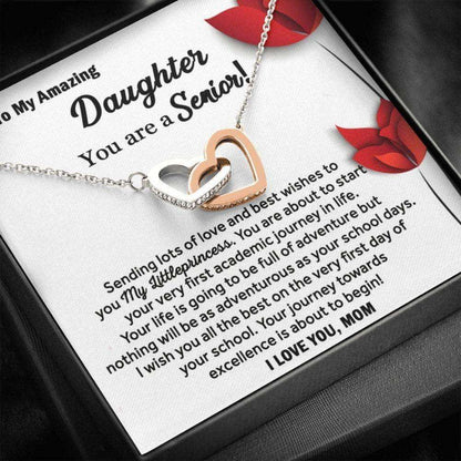 Daughter Necklace, Senior 2024 Necklace Gift For Daughter, Back To School Gift, Last First Day Of School Gift, Senior Gift Dughter's Day Rakva