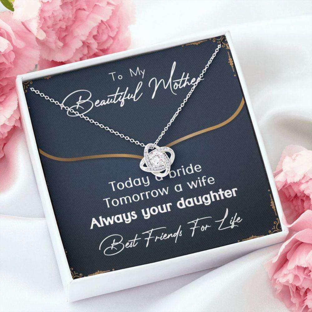 Daughter Necklace, Sentimental Bride To Mother Gift, Gift To Mom From Bride, Wedding Gift For Mom, Gift To Mom On Wedding Day Dughter's Day Rakva