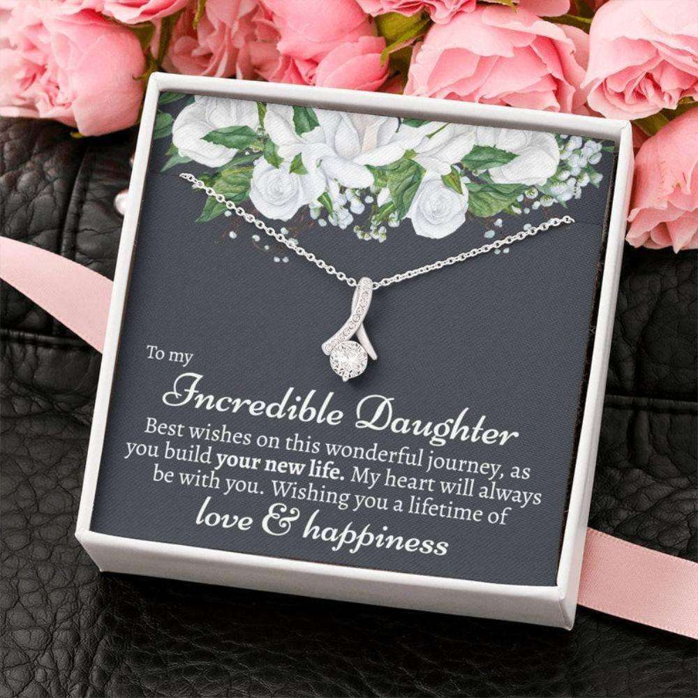 Daughter Necklace, Sentimental Daughter Wedding Gift, Mother Of The Bride Gift To Her Daughter, Wedding Gift For Daughter Dughter's Day Rakva