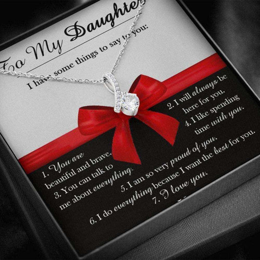 Daughter Necklace, Sentimental Necklace For Daughter, Daughter Gift From Dad, Christmas Necklace For Daughter From Mom, Women Necklace For Child Dughter's Day Rakva