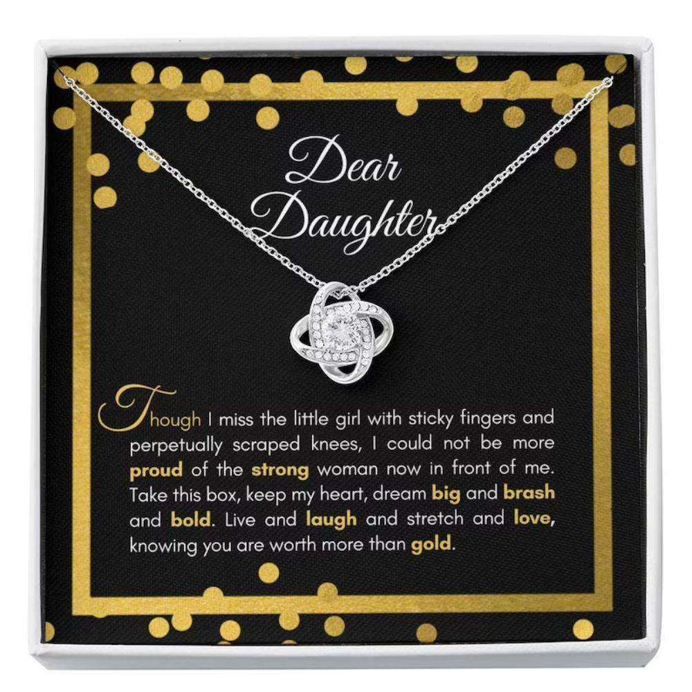 Daughter Necklace, Sentimental Necklace Gift For Your Daughter For Occasions, Happy Or Sad “ More Than Dughter's Day Rakva