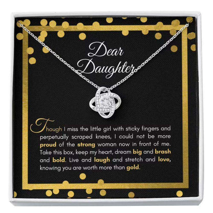 Daughter Necklace, Sentimental Necklace Gift For Your Daughter For Occasions, Happy Or Sad “ More Than Dughter's Day Rakva