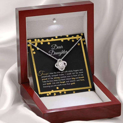 Daughter Necklace, Sentimental Necklace Gift For Your Daughter For Occasions, Happy Or Sad “ More Than Dughter's Day Rakva