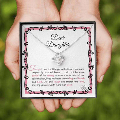 Daughter Necklace, Sentimental Necklace Gift For Your Daughter For Occasions, Happy Or Sad “ More Than Dughter's Day Rakva