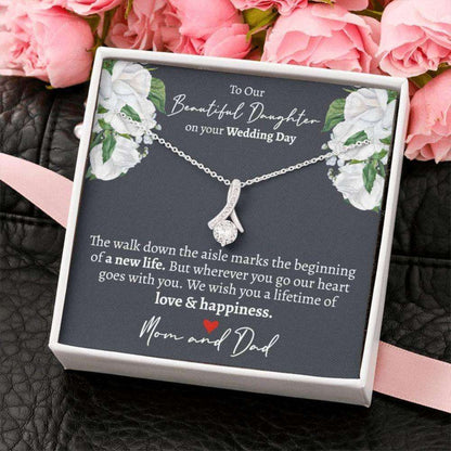 Daughter Necklace, Sentimental Wedding Gift From Parents, Gift For Daughter On Wedding Day, Wedding Gift To Daughter, Gift For Bride Dughter's Day Rakva