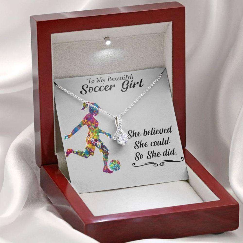 Daughter Necklace, Soccer Gifts For Girls, Soccer Necklace For Girl, Girls Soccer, Soccer Girl Necklace, Girls Soccer Gift Dughter's Day Rakva