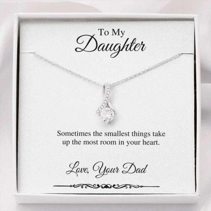 Daughter Necklace, Sometimes The Smallest Things Alluring Beauty Necklace Gift For Daughter Valentine Gift For My Daughter Dughter's Day Rakva