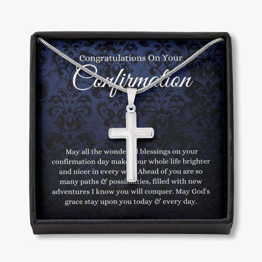 Daughter Necklace, Son Necklace, Confirmation Necklace, Baptism Gift, Christian Gift, First Communion Gift, Confirmation Gift Dughter's Day Rakva