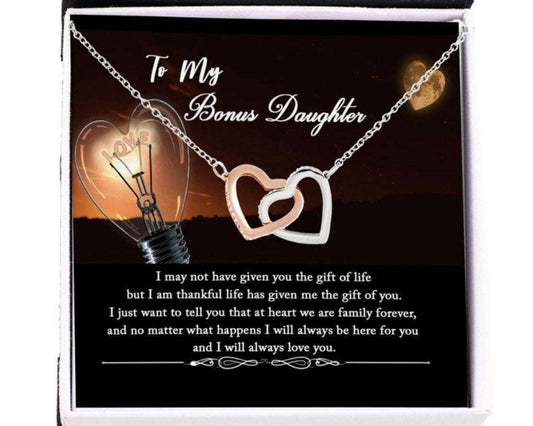 Daughter Necklace, Stepdaughter Necklace, Bonus Daughter Necklace, Daughter In Law Gift From Mother In Law Dughter's Day Rakva