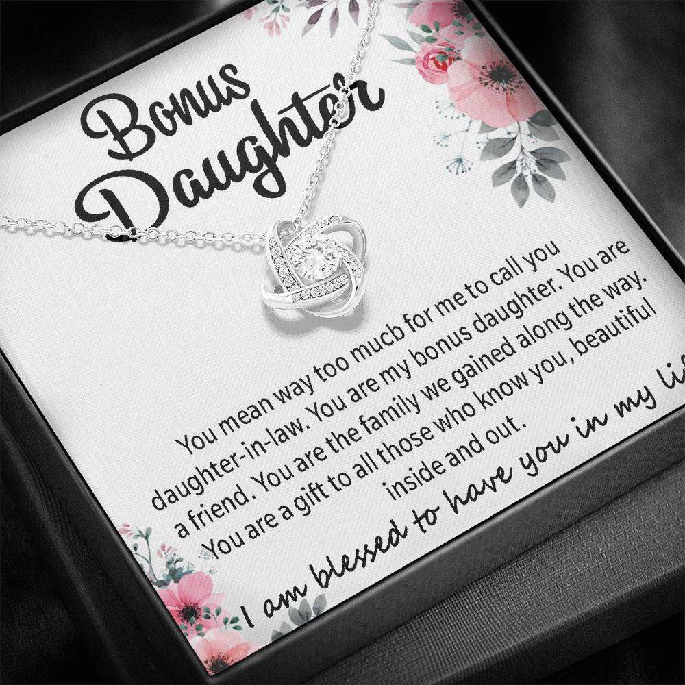 Daughter Necklace, Stepdaughter Necklace, To My Bonus Daughter Necklace, Gifts For Bonus Daughter, Daughter In Lawm Stepdaughter Gifts For Daughter Rakva