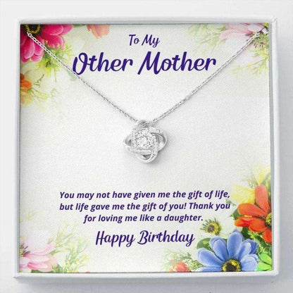 Daughter Necklace, Thank You For Loving Me Like A Daughter Love Knot Necklace Gift For Mother In Law Dughter's Day Rakva