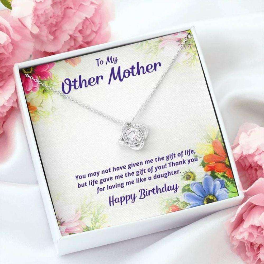 Daughter Necklace, Thank You For Loving Me Like A Daughter Love Knot Necklace Gift For Mother In Law Dughter's Day Rakva