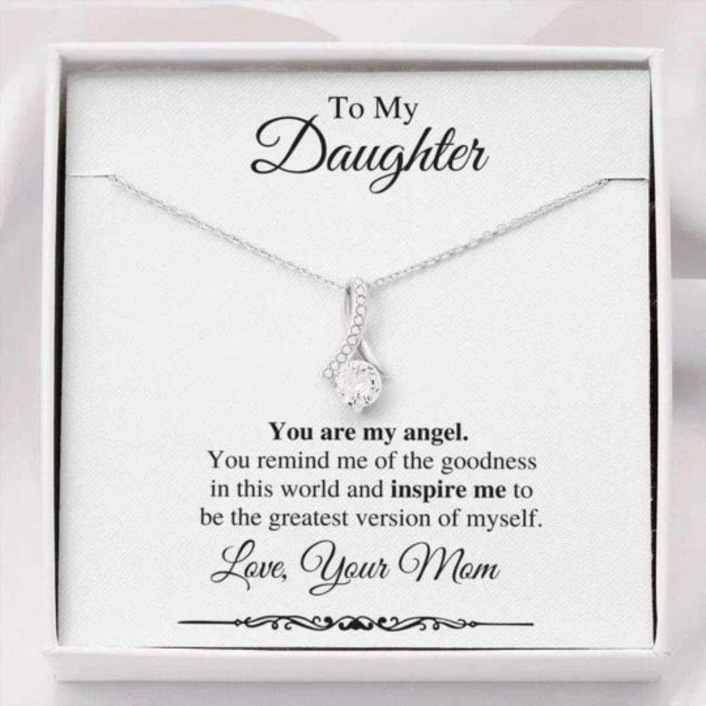 Daughter Necklace, The Goodness In This World Alluring Beauty Necklace Gift For Daughter Valentine Gift For My Daughter Dughter's Day Rakva