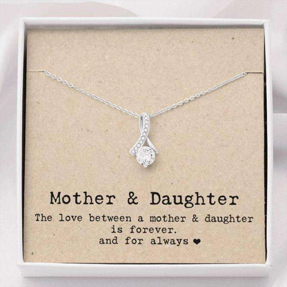 Daughter Necklace, The Love Between A Mother & Daughter Is Forever And For Always Necklace Dughter's Day Rakva