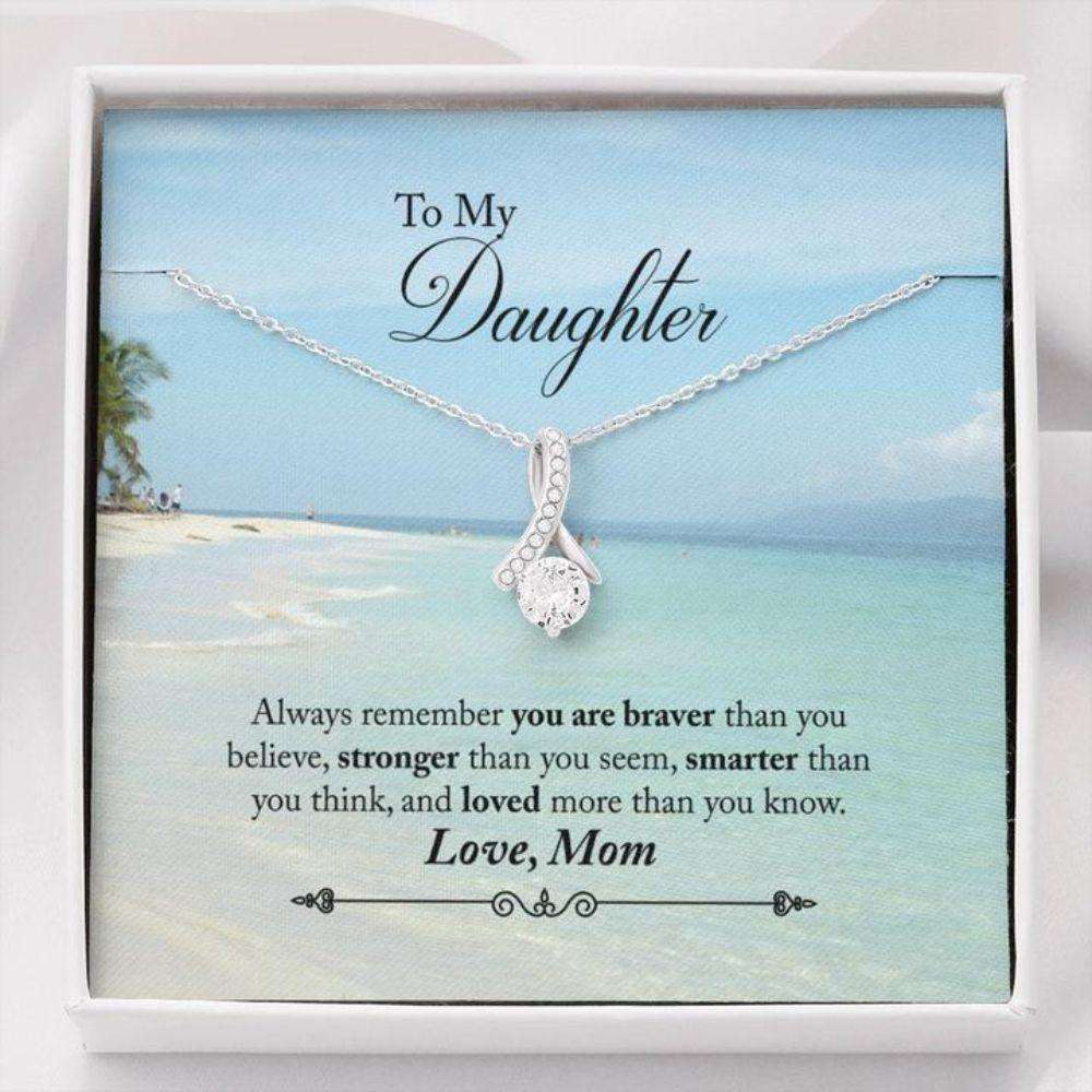 Daughter Necklace, To Daughter Beach From Mom The Dughter's Day Rakva