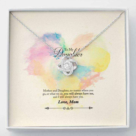 Daughter Necklace, To Daughter From Mom Colorful Stronger Together Dughter's Day Rakva