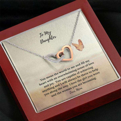 Daughter Necklace, To Daughter Gift From Mom Butterfly Necklace Dughter's Day Rakva