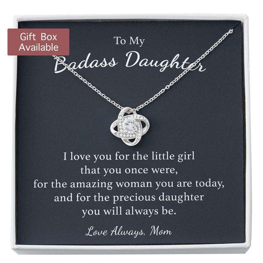 Daughter Necklace, To My Badass Daughter Necklace, Badass Daughter Gift, Daughter Gift From Mom, Daughter Graduation Gift Dughter's Day Rakva