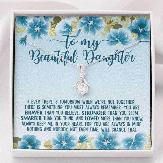 Daughter Necklace, To My Beautifful Daughter Alluring Necklace Gift Dughter's Day Rakva