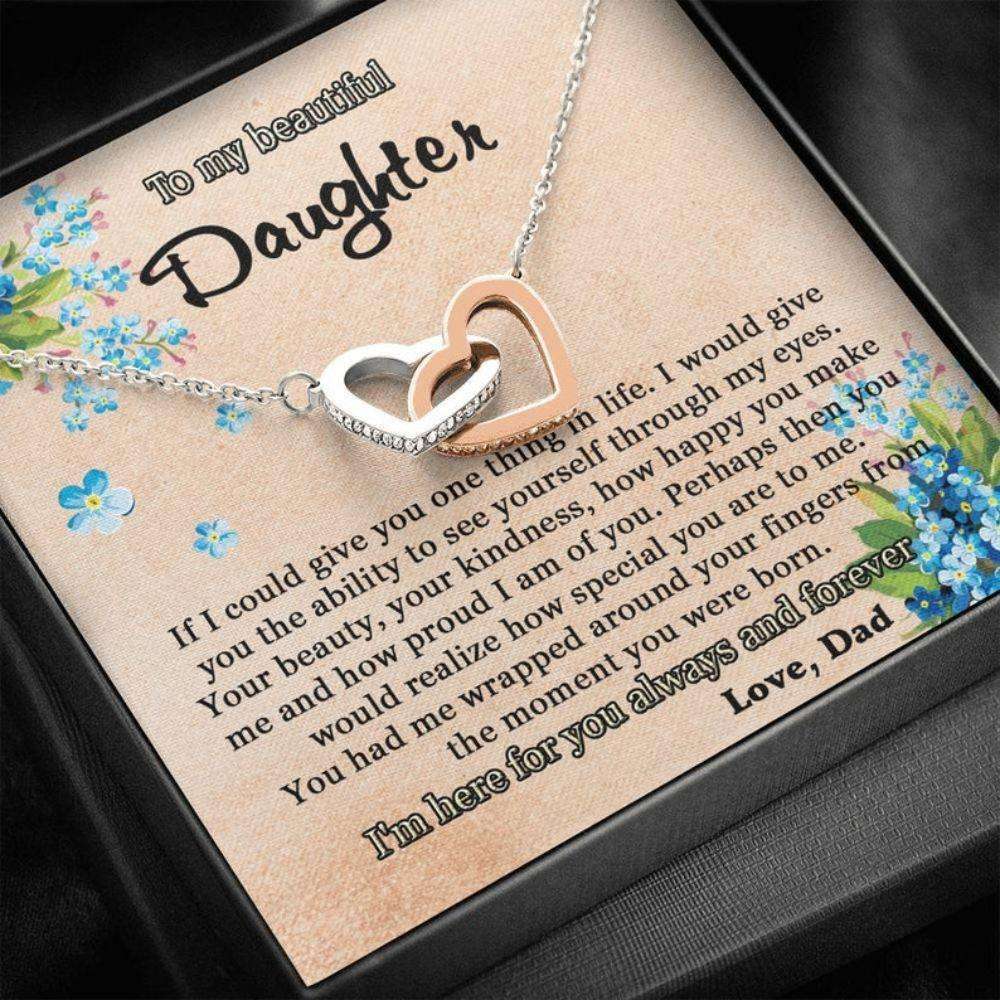 Daughter Necklace, To My Beautiful Daughter Necklace, Daughter Gift From Dad, Gift From Father To Daughter, Gift For Daughter From Dad Dughter's Day Rakva