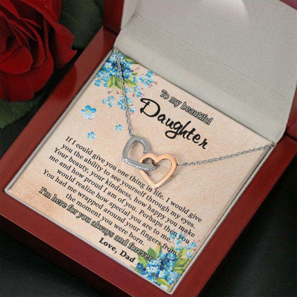 Daughter Necklace, To My Beautiful Daughter Necklace, Daughter Gift From Dad, Gift From Father To Daughter, Gift For Daughter From Dad Dughter's Day Rakva