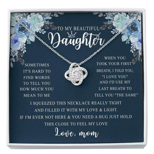 Daughter Necklace, To My Beautiful Daughter Necklace From Mom, Necklace For Daughter Custom Necklace Dughter's Day Rakva