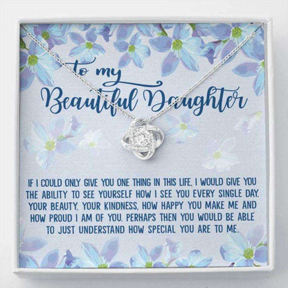 Daughter Necklace, To My Beautiful Daughter Necklace Gift For Back To School, Birthday Dughter's Day Rakva