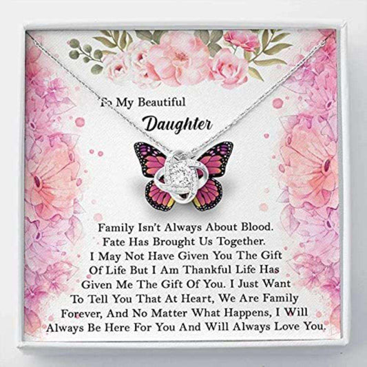 Daughter Necklace, To My Beautiful Daughter Necklace Gifts For Daughter From Mom Love Always Dughter's Day Rakva