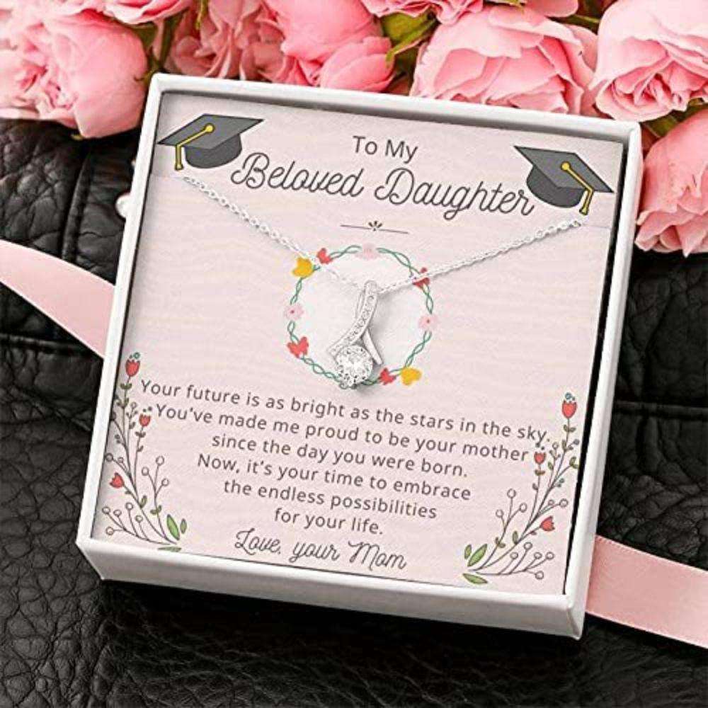 Daughter Necklace, To My Beloved Daughter Necklace Gift “ Your Future Is As Bright As The Stats In The Sky Gifts For Daughter Rakva