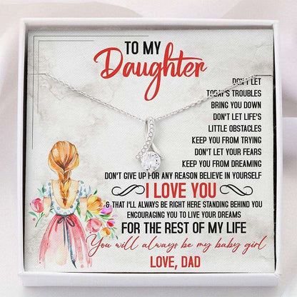 Daughter Necklace “ To My Daughter From Mom Necklace “ Necklace With Gift Box Dughter's Day Rakva